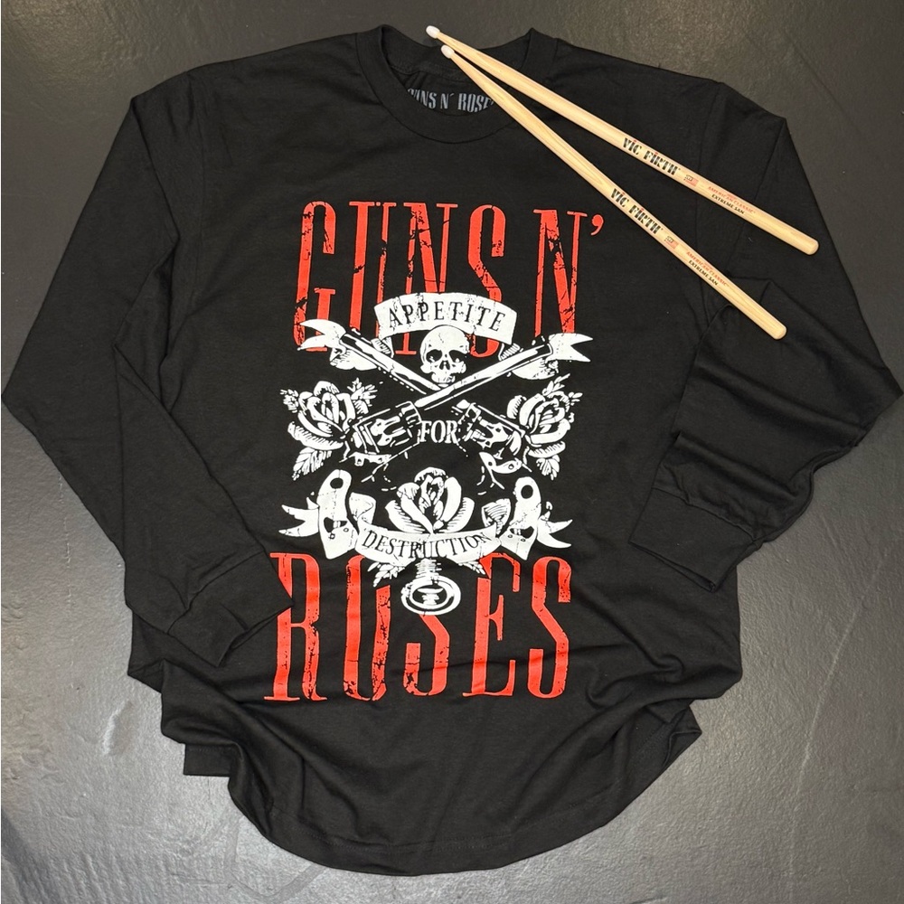 GUNS N`  ROSES BLACK UNISEX LONG SLEEVE T-SHIRT / SWEATSHIRT/ L / NEW /OFFERS❤️